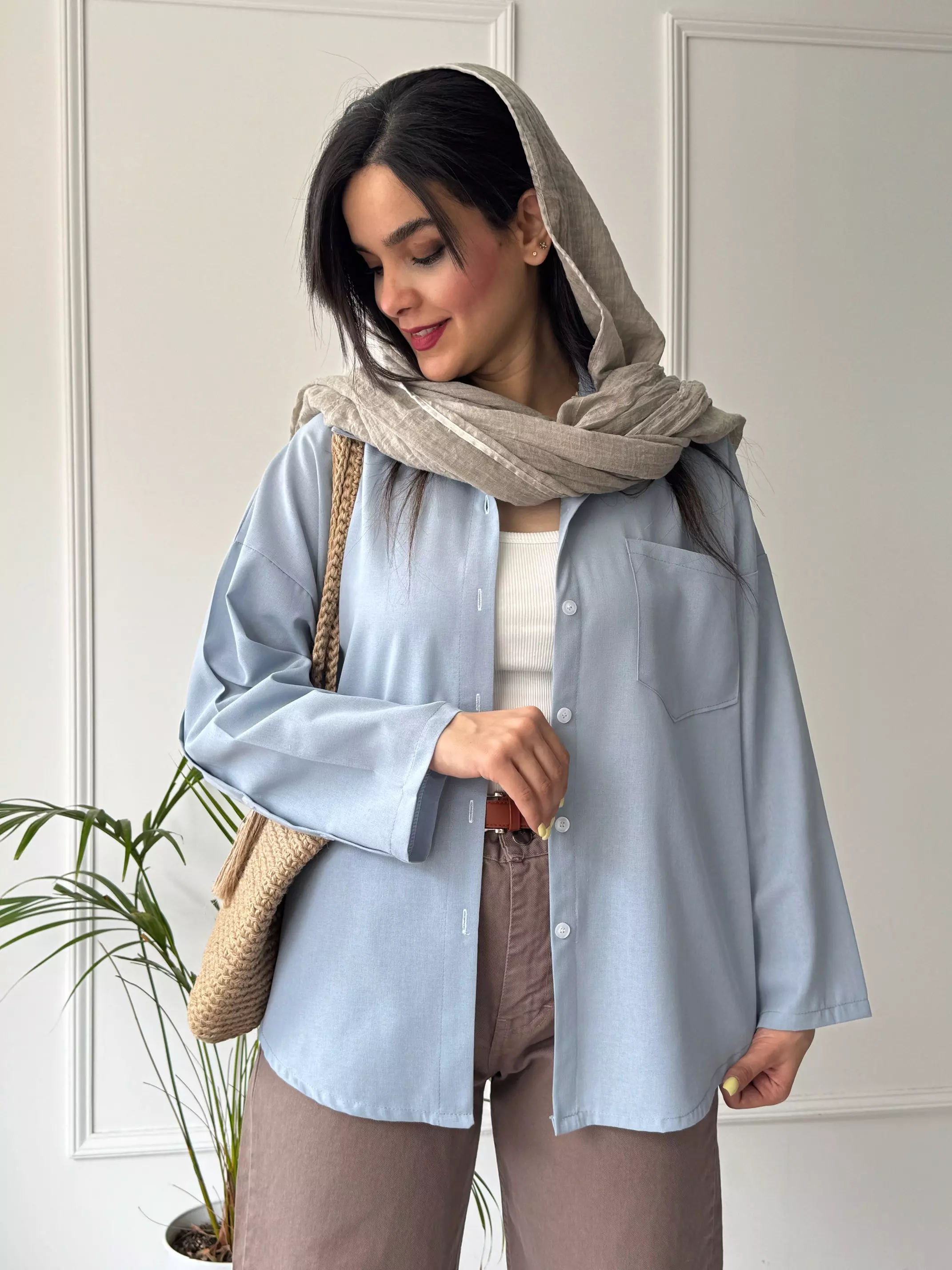 مانتو شومیزی ستین
